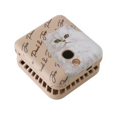 画像7: 【PAUL&JOE】ポール＆ジョー　充電式　モバイルハンディファン　ミニ扇風機　猫　(スマホスタンド/ミラー付き/ 5段階風量切替) 　充電用USBケーブル付き (7)