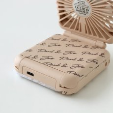 画像11: 【PAUL&JOE】ポール＆ジョー　充電式　モバイルハンディファン　ミニ扇風機　猫　(スマホスタンド/ミラー付き/ 5段階風量切替) 　充電用USBケーブル付き (11)