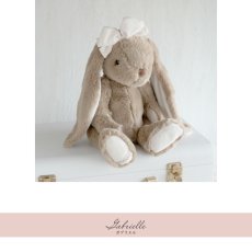 画像3: 【Bukowski】ウサギのガブリエル　Gabrielle　40cm 　頭にリボン　ブラウン　スウェーデンのぬいぐるみ　ソフトトイ　ブコウスキー　結婚式 (3)