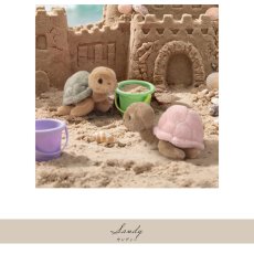 画像3: 【Bukowski】カメのサンディー　バッグチャーム　Sandy　グリーン　ピンク　10cm 　スウェーデンのぬいぐるみ　ブコウスキー  ソフトトイ 誕生日　 (3)