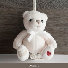 画像8: 【Bukowski】くまのアントン　レオナード　バッグチャーム　Lovely Anton & Leonard 10cm 　スウェーデンのぬいぐるみ　ブコウスキー　キーホルダー　ハートの刺繍 (8)