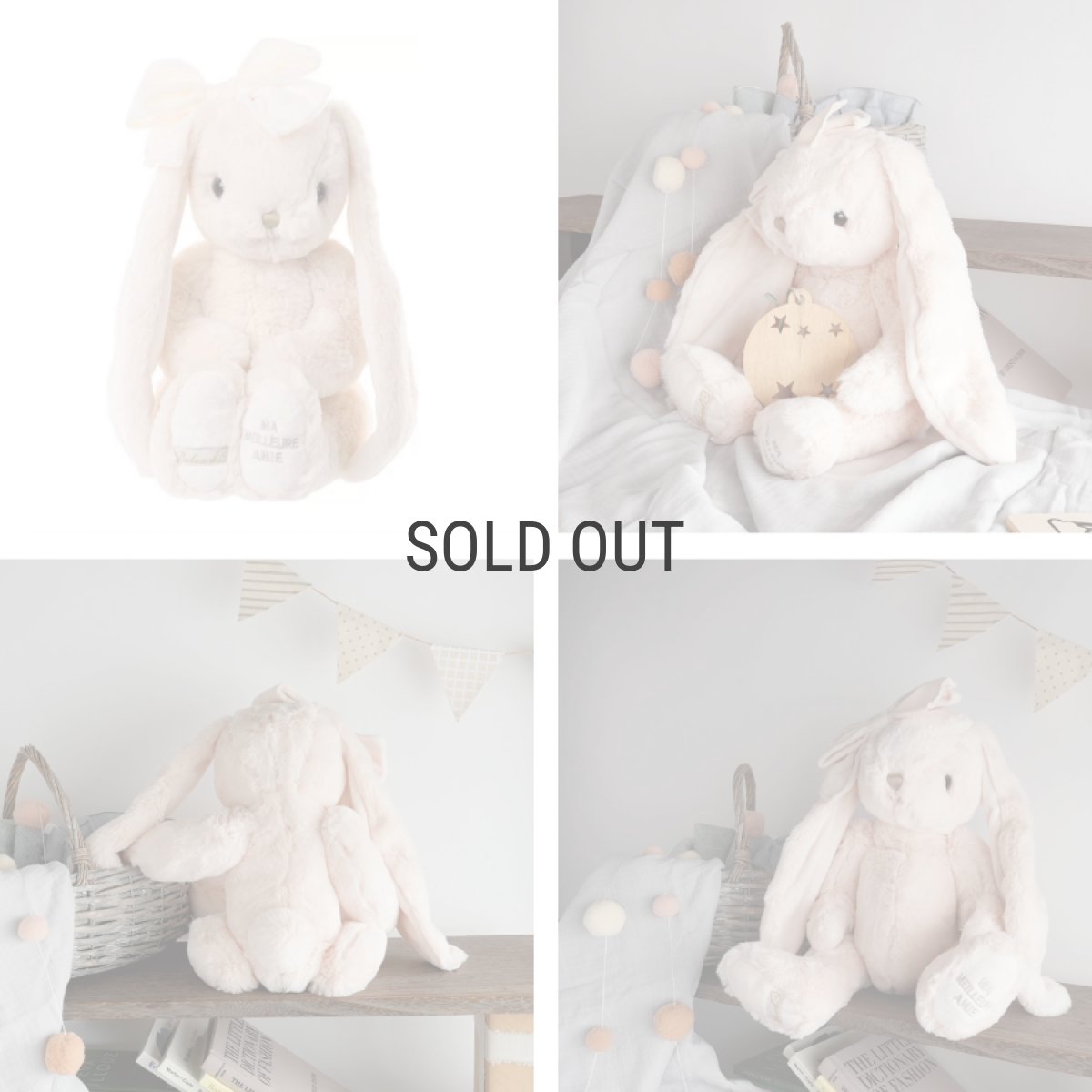 画像7: 【Bukowski】ウサギのイランカ　Ilanka　“Ma Meilleure Amie / My best friend” 40cm 　スウェーデンのぬいぐるみ　ソフトトイ　ブコウスキー　誕生日 (7)