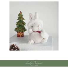 画像3: 【Bukowski】ベビーラビット　クリスマス　カニニ　Baby Kanini Xmas　15cm 　スウェーデンのぬいぐるみ　うさぎ　ソフトトイ　ブコウスキー　サンタハット (3)