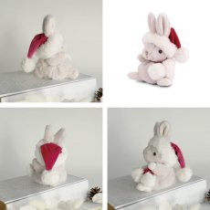 画像4: 【Bukowski】ベビーラビット　クリスマス　カニニ　Baby Kanini Xmas　15cm 　スウェーデンのぬいぐるみ　うさぎ　ソフトトイ　ブコウスキー　サンタハット (4)