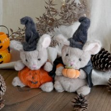 画像22: 【Bukowski】Halloween Mousy 　ねずみのハロウィン　約18cm 　(Witch・Pumpkin)　スウェーデンのぬいぐるみ　ソフトトイ　ブコウスキー　誕生日　 (22)
