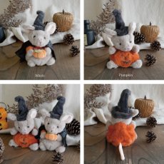 画像5: 【Bukowski】Halloween Mousy 　ねずみのハロウィン　約18cm 　(Witch・Pumpkin)　スウェーデンのぬいぐるみ　ソフトトイ　ブコウスキー　誕生日　 (5)