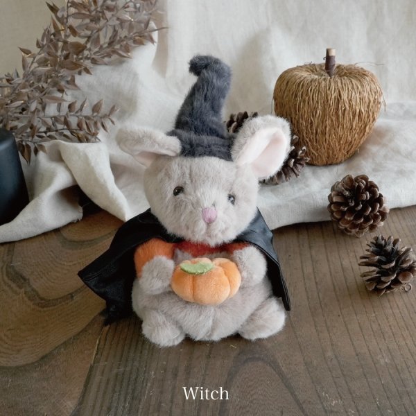 Bukowski】Halloween Mousy ねずみのハロウィン 約18cm (Witch
