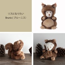 画像6: 【Bukowski】コスチューム　着ぐるみくま　リスになりたいブルーニス　ハリネズミになりたい　Ziggy Brunis & Ziggy Huber 15cm 　スウェーデンのぬいぐるみ (6)