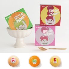 画像1: 【DADACA】 GO! GO! JAPAN !! ゼリー （夕張メロン　白桃　りんご）　日本画家の伊藤清子デザイン　Made in Japan  猫好きさんへ！ (1)