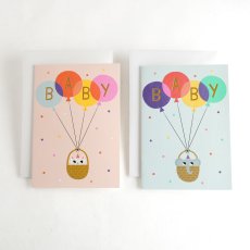 画像7: 【Klang & Kleid】Baby Animal （ねこ・ぞう）出産祝い 箔押しカード　封筒付  Allison Black  Lagom Design  ギフト　約11cm X 15cm　Design in UK 　EU印刷　ネコポス対応 (7)