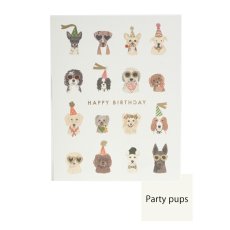 画像5: 【Klang&Kleid】Cool Cats & Party Pup　HAPPY BIRTHDAY  クールキャッツ パーティーパップス　バースデーカード  ゴールドの封筒付き　誕生日　（ネコ/Cool Ctas・イヌ/Party Pups）メッセージカード　ヨーロッパ製　箔押し ギフト　約11cm X 14cm　Design in UK 　EU印刷　ネコポス対応 (5)