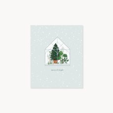 画像4: 【UP WITH PAPER】3D Winter Green House（merry & Bright ) クリスマスカード　ポップアップカード　立体カード ギフト　12.7x15.2cm　Design in USA ネコポス対応 (4)