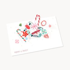 画像8: 【UP WITH PAPER】3D Candy  クリスマスキャンディー　（merry & Sweet) クリスマスカード　ポップアップカード　立体カード ギフト　Design in USA ネコポス対応 (8)