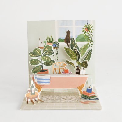 画像2: ネコポス対応【UP WITH PAPER】WELCOME BABY ウェルカムベビー　出産祝い　カード　ポップアップカード ギフト　13.5cm X 13.5cm　Design in USA