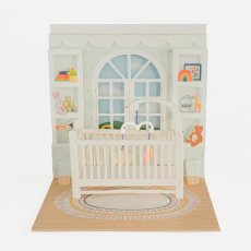 画像1: ネコポス対応【UP WITH PAPER】WELCOME BABY ウェルカムベビー　出産祝い　カード　ポップアップカード ギフト　13.5cm X 13.5cm　Design in USA (1)