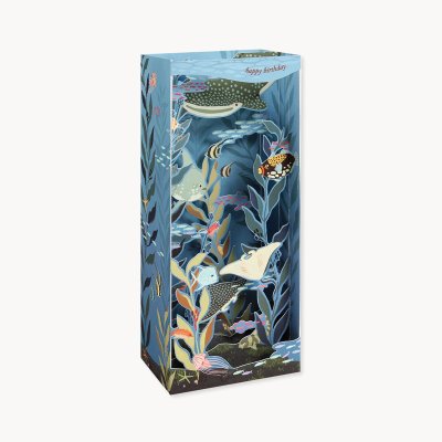 画像3: ネコポス対応【UP WITH PAPER】  Baby Mobile  "hello little one"　ゴールド箔押し　 出産祝いカード　ポップアップカード ギフト　20.3cm X 20.3cm