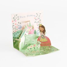 画像3: ネコポス対応【UP WITH PAPER】　3D Princes  and Unicorn プリンス＆ユニコーン　バースデーカード　お誕生日カード　ポップアップカード　立体カード ギフト　7.5x7.5x7.5cm (3)