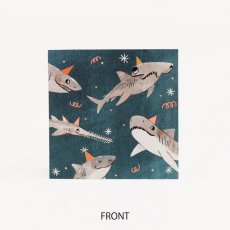 画像3: ネコポス対応【UP WITH PAPER】　3D Sharks  シャーク　バースデーカード　お誕生日カード　ポップアップカード　立体カード ギフト　7.5x7.5x7.5cm (3)