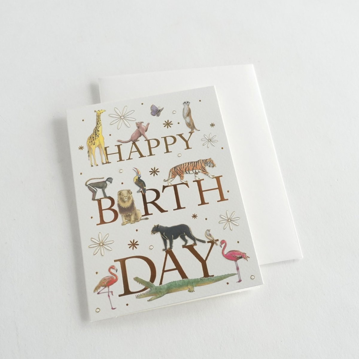 画像11: ネコポス対応【mac Classic】バースデーカード　L　動物　メッセージカード　ヨーロッパ製　箔押し　猫　犬 (11)