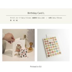画像4: ネコポス対応【mac Classic】バースデーカード　L　CUTE 　メッセージカード　ヨーロッパ製　箔押し　オトナかわいい (4)