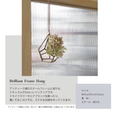 画像3: 【COVENT GARDEN】ブリリアント　フレームハング　アンティーク風　ダイアモンド　 Brilliant Frame Hang インテリア　エアプランツ (3)