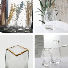画像4: 【COVENT GARDEN】ヘイル　クリスタル　ベースS　Hail Crystal Vase ガラス　花瓶　ゴールド　コベントガーデン (4)