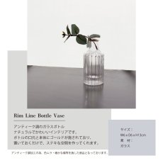 画像3: 【COVENT GARDEN】リムライン　ボトムベース　ゴールドライン　ガラスボトル　花瓶　コベントガーデン (3)