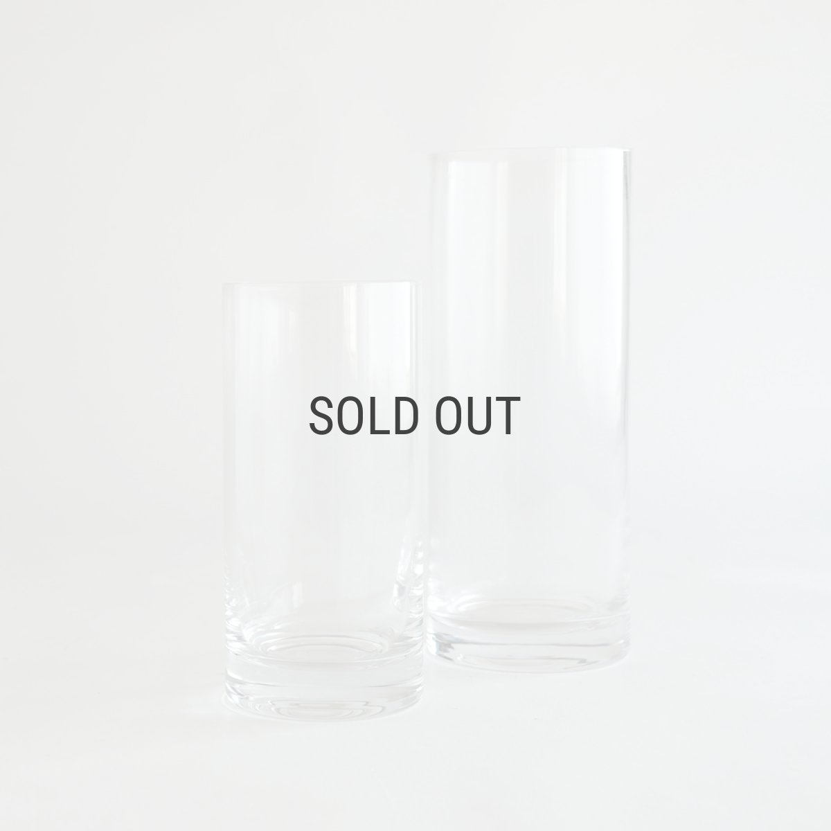 画像6: 【COVENT GARDEN】スムースシリンダーベース　H20cm  シンプル　ガラスの花瓶　コベントガーデン (6)