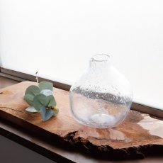 画像7: 【 Creer 】Scenery Vase 　バブルベース　S ガラス ハンドメイド　ガラスベース　クリア　グレー　アンバー (7)