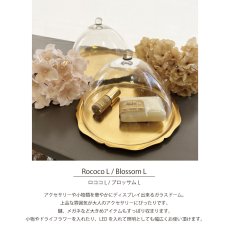 画像3: 【 Creer 】in bloom ガラスドームL　 ロココ　Rococo アイアン ゴールド　レトロ　ハンドメイド　インド製　クレエ　 (3)