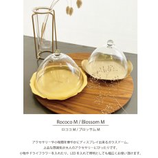 画像3: 【 Creer 】in bloom ガラスドームM　 ロココ　ブロッサム　Rococo Blossom アイアン ゴールド　レトロ　ハンドメイド　インド製　クレエ　 (3)