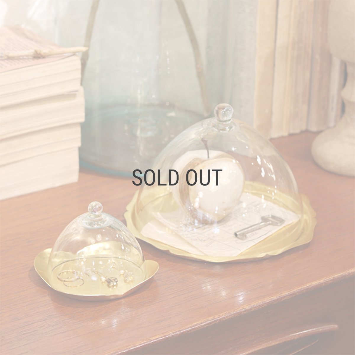 画像7: 【 Creer 】in bloom ガラスドームL　 ロココ　Rococo アイアン ゴールド　レトロ　ハンドメイド　インド製　クレエ　 (7)