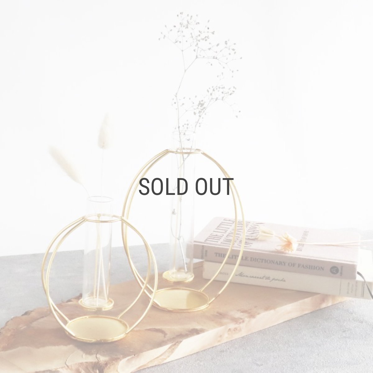 画像6: 【 Creer】in bloom ラウンドフラワーベースL　アイアン ゴールド　一輪挿し　レトロ　ハンドメイド　インド製　クレエ (6)