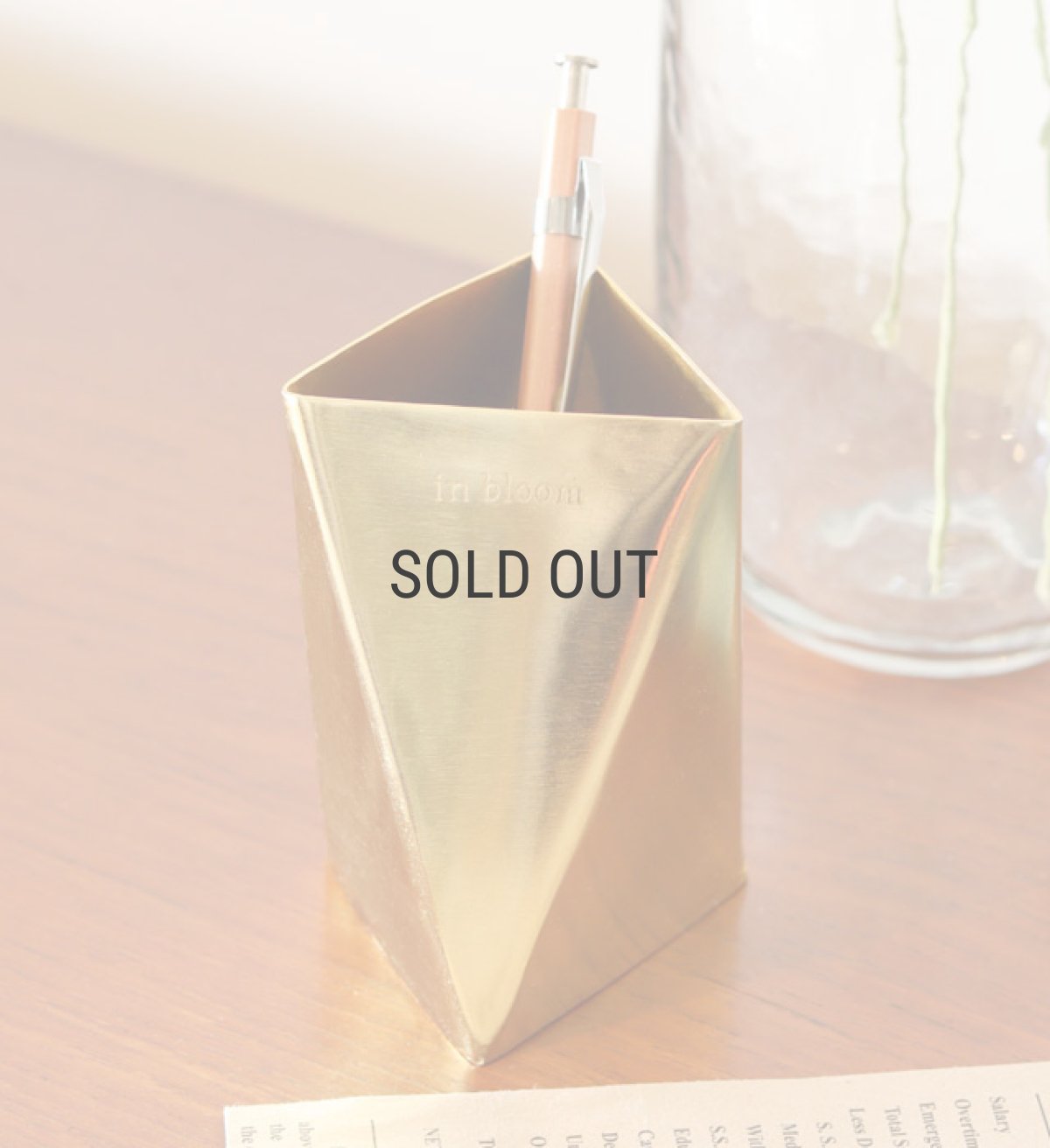 画像6: 【 Creer 】in bloom ツールスタンド　ペン立て　アイアン ゴールド　レトロ　ハンドメイド　インド製　クレエ (6)