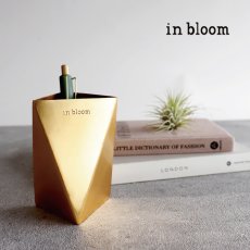 画像1: 【 Creer 】in bloom ツールスタンド　ペン立て　アイアン ゴールド　レトロ　ハンドメイド　インド製　クレエ (1)