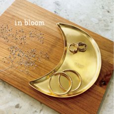 画像1: 【 Creer 】in bloom ムーントレイ　アイアン ゴールド　レトロ　ハンドメイド　インド製　クレエ (1)