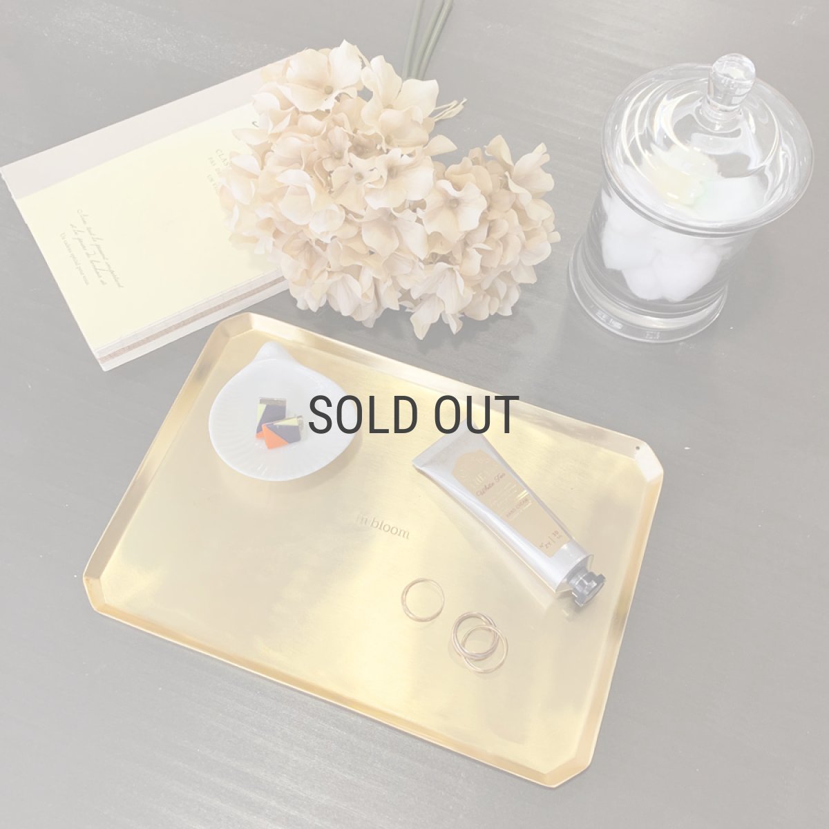 画像7: 【 Creer 】in bloom レクトトレイ　L　アイアン ゴールド　レトロ　ハンドメイド　インド製　クレエ　 (7)