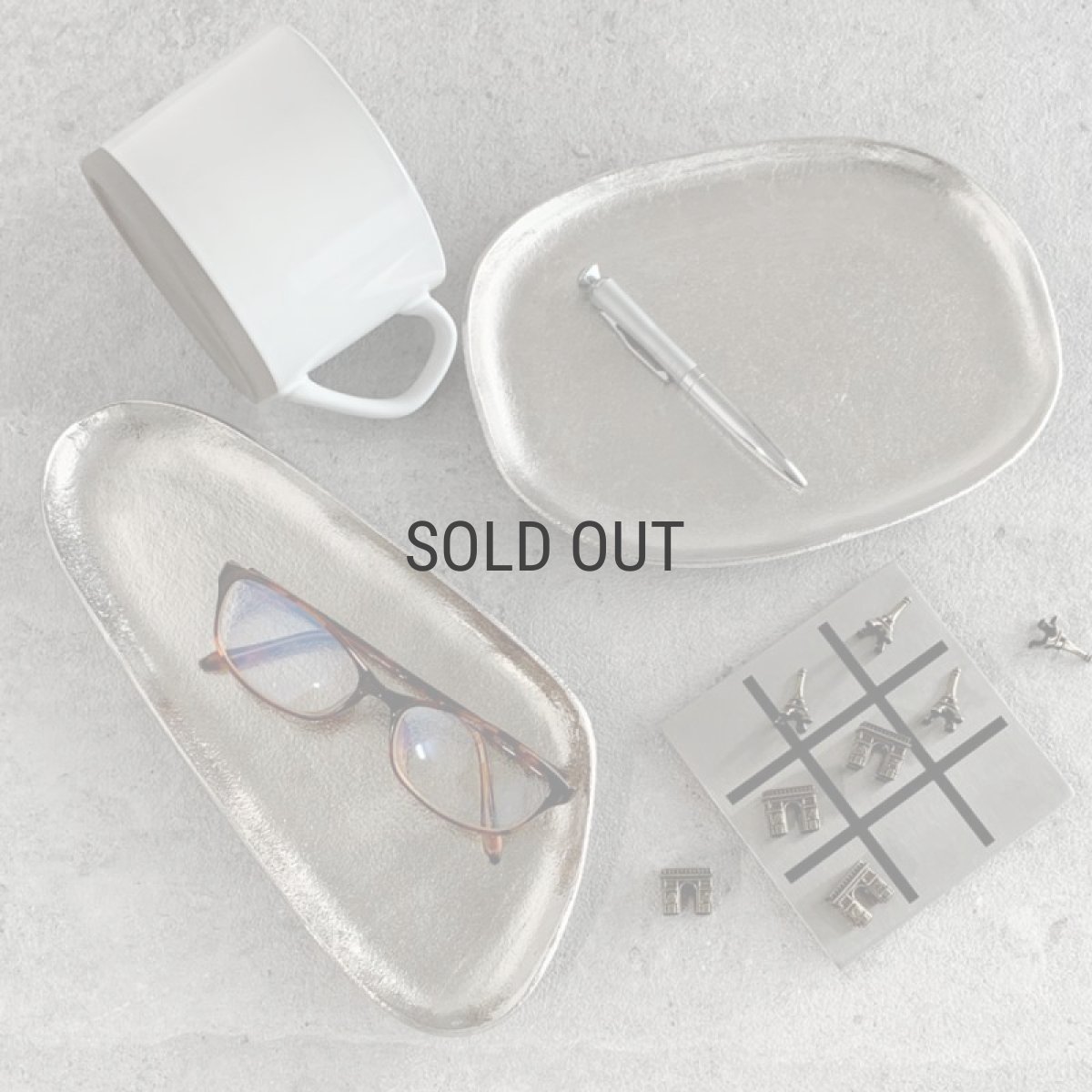 画像6: 【 Creer】santolina アルミ　オーバルトレイ　アルミ シルバー　レトロ　ハンドメイド　インド製　クレエ (6)