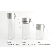 画像8: 【DULTON】オイル＆ビネガーガラスボトル　（200・350・500ml）ダルトン　美味しいまま頂けるオイシイボトル　酸化防止　片手開閉　 (8)