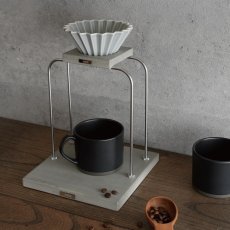 画像1: 【ANAheim】アナハイム　モルタル コーヒー ドリッパー スタンド "シングル / ナチュラル" | ハンドメイドの美しいコーヒースタンド (1)