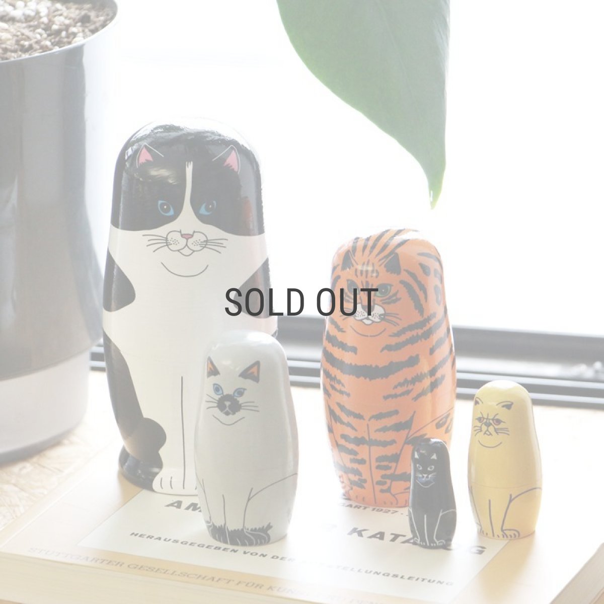 画像15: 【MIDORI KOMATSU】FELINE 5　フィーライン ファイブ　猫　マトリョーシュカ　ネコ　マトリョーシカ (15)