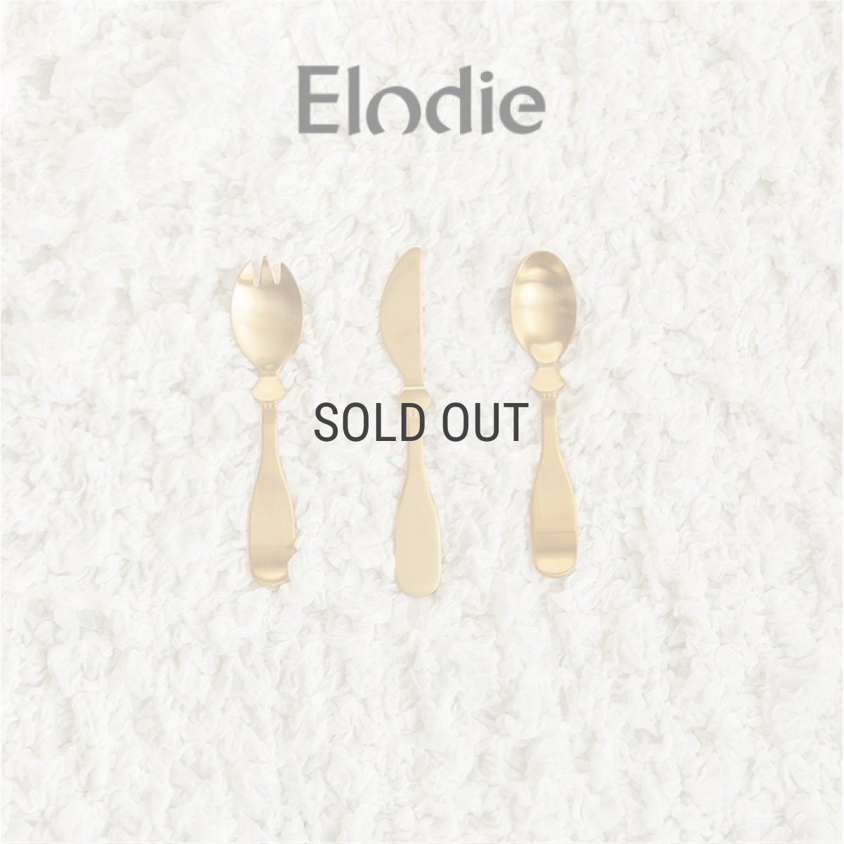 画像1: 【Elodie】ベビー　カトラリー　セット　フォーク　スプーン　ナイフ　エロディー　お食い初め　ギフト　出産祝い　 (1)