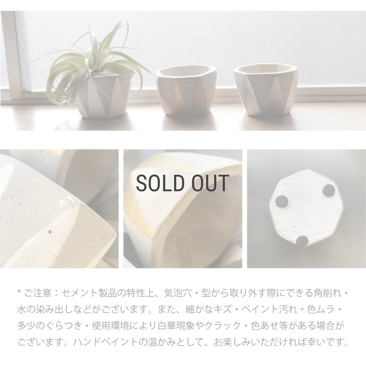 画像6: 【FARM】Dino 7 ディノ７　セメント　鉢カバー　 ホワイト　White (6)