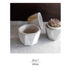 画像3: 【FARM】Dino 7 ディノ７　セメント　鉢カバー　 ホワイト　White (3)