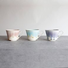 画像9: 【藤内　紗恵子】 作家　Saeko Fujiuchi  マグカップ カップ　ガラス釉 　磁器　手作り　陶芸家 (9)
