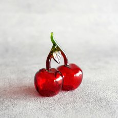画像5: 【 DECO 】 Glass Fruits　フルーツグラスベース　 Lemon　レモン　Cherry　チェリー 　手のひらサイズのベース 　ガラス　花瓶　 (5)