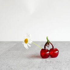 画像6: 【 DECO 】 Glass Fruits　フルーツグラスベース　 Lemon　レモン　Cherry　チェリー 　手のひらサイズのベース 　ガラス　花瓶　 (6)