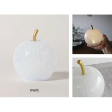 画像4: 【 LUMO 】 Apple Lamp　アップルランプ　ガラス製（ホワイト・レッド）コードレス 電池式 (4)