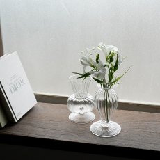 画像1: 【welms】Wavey Ihana Vase S  イハナベース　H150mm 　ガラス　フラワーベース　花瓶　ウェルムズ (1)