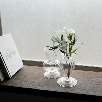 画像2: 【welms】Wavey Lin Vase S  リンベース　H132mm 　ガラス　フラワーベース　花瓶　ウェルムズ